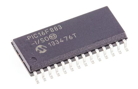 Microchip - PIC16F883-I/SO - Microchip PIC16F ϵ 8 bit PIC MCU PIC16F883-I/SO, 20MHz, 4096  ROM , 256 B RAM, SOIC-28		