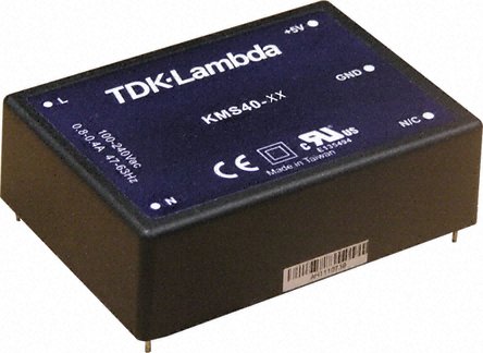 TDK-Lambda - KMS40-9 - TDK-Lambda 40W  ǶʽģʽԴ SMPS KMS40-9, 100  375 V dc, 90  264 V ac, 9V, 4.44A, 82%Ч, ܷװ		