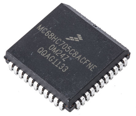 NXP - MC68HC705C8ACFNE - NXP M68HC05 ϵ 8 bit HC05 MCU MC68HC705C8ACFNE, 2.1MHz, 8 kB ROM EPROM, 304 B RAM, PLCC-44		