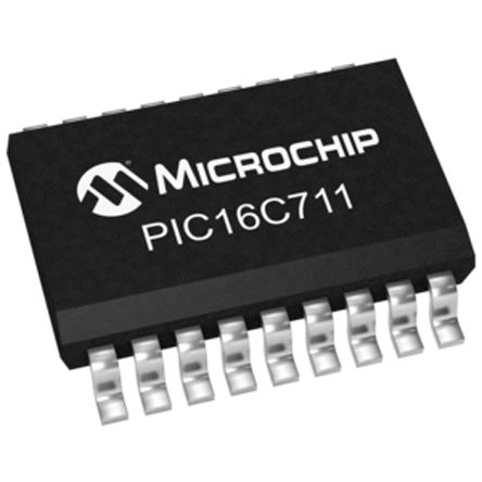 Microchip - PIC16LC711-04I/SO - Microchip PIC ϵ 8 bit PIC MCU PIC16LC711-04I/SO, 4MHz, 1 kB ROM EEPROM, 68 B RAM, SOIC-18		