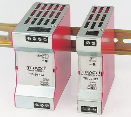 TRACOPOWER - TSL 030-124 - TRACOPOWER 30W ģʽ DIN 尲װԴ TSL 030-124, 85%Ч, 264V ac, 1.25A, 28V dc		