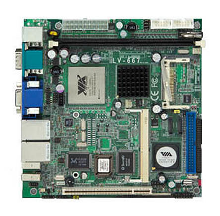 Commell - LV-667T-C3-1GB - VIA C3 1 GB , 1GHz, ֧1x DIMM DDR 洢		