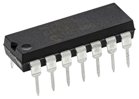 Microchip - MCP6004-E/P - Microchip MCP6004-E/P · Ŵ, 1MHz, 1.8  6 VԴѹ, , 14 PDIPװ		