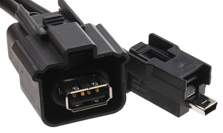 Molex - 111015-0100 - Molex HSAUTOLINK USCAR/USB ϵ 500mm ɫ USB  111015-0100, USB 2.0		