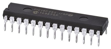 Microchip - PIC18F252-I/SP - Microchip PIC18F ϵ 8 bit PIC MCU PIC18F252-I/SP, 40MHz, 32 kB ROM , 1536 B RAM, SPDIP-28		