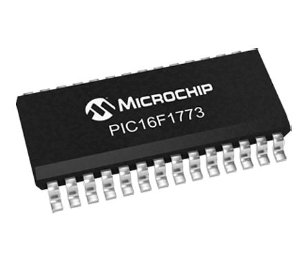 Microchip - PIC16F1773-I/SO - Microchip PIC16F ϵ 8 bit PIC MCU PIC16F1773-I/SO, 32MHz, 7 kB ROM , 512 B RAM, SOIC-28		