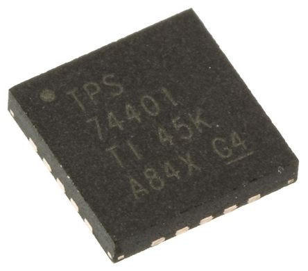 Texas Instruments - TPS74401RGWT - Texas Instruments TPS74401RGWT LDO ѹ, ɵ, 0.796  3.6 V, 3A, 1%ȷ, 0.8  5.5 V, 20 QFNװ		