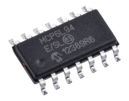 Microchip - MCP6L94T-E/SL - Microchip MCP6L94T-E/SL · Ŵ, 10MHz, 2.4  6 VԴѹ, , 14 SOICװ		