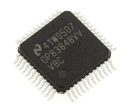 Texas Instruments - DP83848CVV/NOPB - Texas Instruments DP83848CVV/NOPB ̫շ, ֧100BASE-TX10BASE-T׼, 3.3 V, 48 LQFPװ		