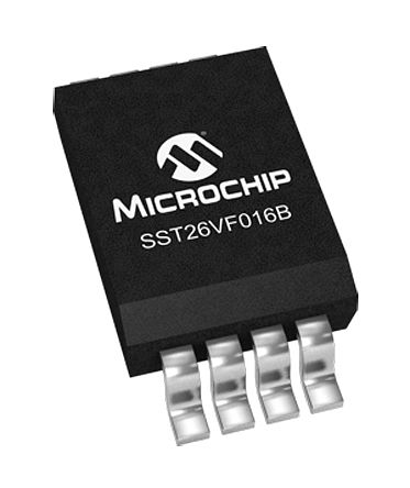 Microchip - SST26VF016B-104V/SN - Microchip SST26VF016B-104V/SN оƬ, 16Mbit (2M x 8 λ), SPIӿ, 2.7  3.6 V, 8 SOICװ		