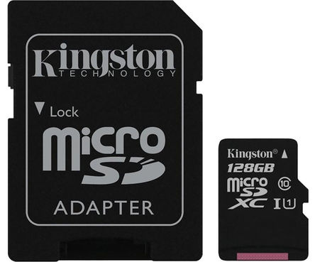 Kingston - SDCX10/128GB - Kingston 128 GB MicroSDXC		