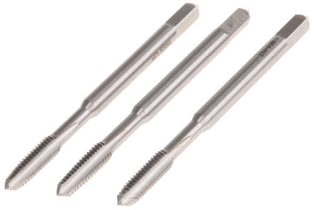 RS Pro - T11000400LH - RS Pro T11000400LH 53 mm长 直柄 高速钢 M4 直槽 螺纹丝锥		