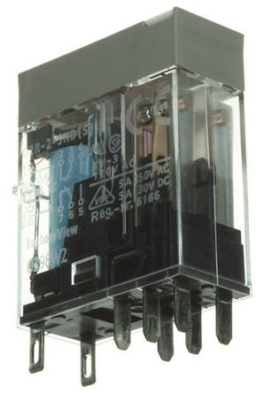 Omron - G2R-2SND-DC12(S) - Omron 5 A Plug In ˫˫ ܵԴ̵ G2R-2SND-DC12(S), 125 V ֱ,380 V 		