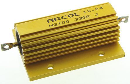 Arcol - HS100 330R J - Arcol HS100 ϵ HS100 330R J 100W 330 5%  尲װ̶ֵ, Ӷ, Ƿװ		