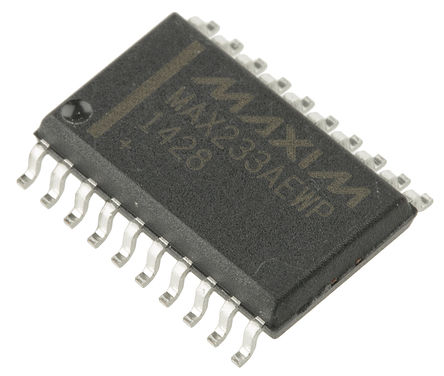 Maxim - MAX233AEWP+G36 - Maxim MAX233AEWP+G36 200kbps ·շ, EIA/TIA-232RS-232RS-485V.24V.28ӿ, 2-TX 2-RX, 4.5  5.5 VԴ, 20 SOICװ		