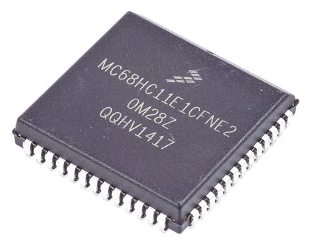 NXP - MC68HC11E1CFNE2 - NXP M68HC11 ϵ 8 bit HC11 MCU MC68HC11E1CFNE2, 2MHz, 512 B ROM EEPROM, 512 B RAM, PLCC-52		