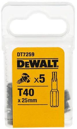 DeWALT - DT7259R-QZ - Dewalt 5װ T40 Ťתͷ DT7259R-QZ, Torx ͷͷ		