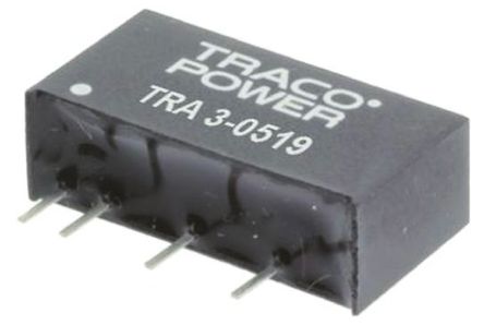 TRACOPOWER - TRA 3-1211 - TRACOPOWER TRA 3 ϵ 3W ʽֱ-ֱת TRA 3-1211, 10.8  13.2 V ֱ, 5V dc, 600mA, 1kV dcѹ, 84%Ч, SIP 6װ		