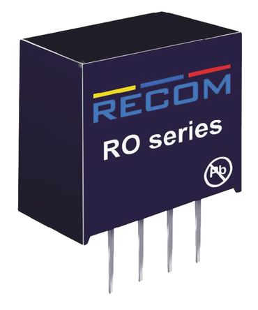 Recom - RO-1212S/P - Recom RO ϵ 1W ʽֱ-ֱת RO-1212S/P, 10.8  13.2 V ֱ, 12V dc, 83mA, 1 (Tested for 1 Second)kV dcѹ		