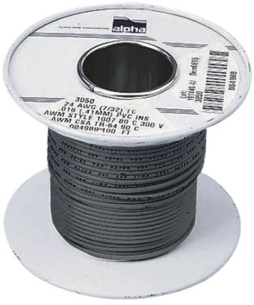Alpha Wire - 3057 SL005 - Alpha Wire 30m ɫ 16 AWG UL1007 о ڲߵ 3057 SL005, 1.32 mm2 , 26/0.25 mm оʾ, 300 V		