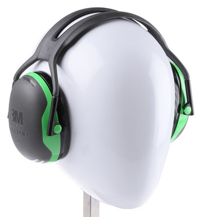 3M PELTOR - X1A-GA - 3M PELTOR X1 系列 黑色 头带式 护耳器 X1A-GA, 减低 27dB		