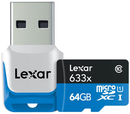 Lexar - LSDMI64GBBEU633R - Lexar Professional 64 GB MicroSDXC		
