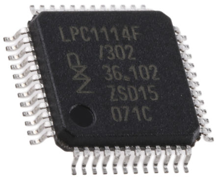 NXP - LPC1114FBD48/302,1 - NXP LPC1100L ϵ 32 bit ARM Cortex M0 MCU LPC1114FBD48/302,1, 50MHz, 32 kB ROM , 8 kB RAM, LQFP-48		