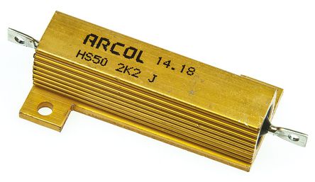 Arcol - HS50 2K2 J - Arcol HS50 ϵ HS50 2K2 J 50W 2.2k 5%  尲װ̶ֵ, Ӷ, Ƿװ		