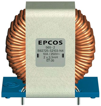 EPCOS - B82725S2103N004 - EPCOS B82725S ϵ 3.3 mH 30%  B82725S2103N004 ε, 10kHzгƵ, 10A Idc, 13.5m Rdc		