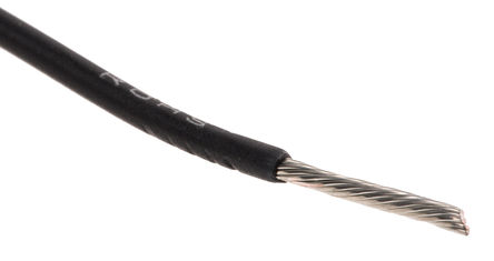 Alpha Wire - 6715 BK005 - Alpha Wire EcoWire ϵ 30m ɫ 18 AWG о ڲߵ 6715 BK005, 0.81 mm2 , 16/0.25 mm оʾ, 600 V		