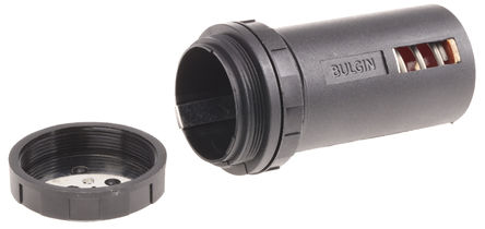 Bulgin - BX0001/1 - Bulgin 1节 C 电池座 BX0001/1, 面板安装, 焊接片触点		
