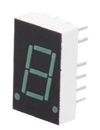 Broadcom - HDSP-4601 - Broadcom 1ַ 7  ɫ LED  HDSP-4601, 4 mcd, ҲС, 10.9mmַ, ͨװװ		