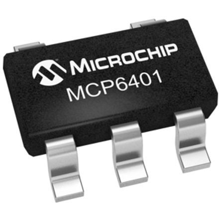 Microchip - MCP6401T-E/LT - Microchip MCP6401T-E/LT ԷŴ Ŵ, 1MHz, 1.8  6 VԴѹ, , 5 SC-70װ		