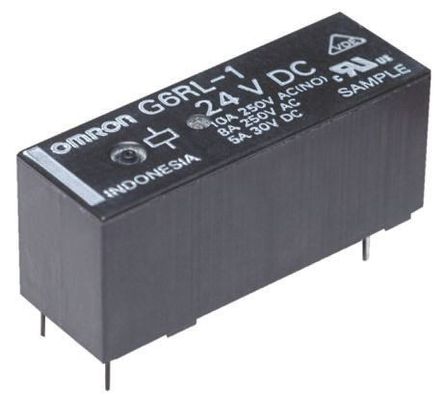 Omron - G6RL14ASI5DC - Omron G6RL14ASI5DC ˫ PCB װ Ǳ̵, 10 A, 5V dc		