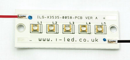 Intelligent LED Solutions - ILS-XN05-S400-0058-SC211-W2. - Intelligent LED Solutions N3535 UV PowerLinear ϵ 410nm  LED  ILS-XN05-S400-0058-SC211-W2., 5ƬLED, 55 ӽ, 2000mW		