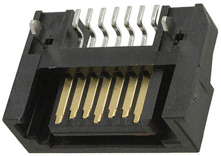 Molex - 47080-4001 - Molex SATA ϵ 7· 1.27mmھ (1) ֱ PCB  47080-4001, Ӷ˽, 1.5A, 氲װ		