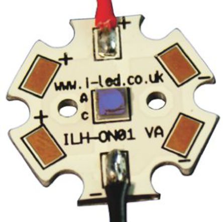 Intelligent LED Solutions - ILH-ON01-DEBL-SC201-WIR200 - ILS OSLON1 PowerStar ϵ ɫ Բ LED  ILH-ON01-DEBL-SC201-WIR200, 560 mW		