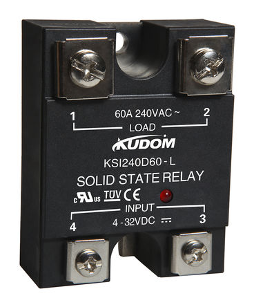 Kudom - KSI240D60-L - Kudom 60 A 尲װ ̵̬ KSI240D60-L, SCR˫ɿع迪Ԫ, 㽻л, 280 V 		