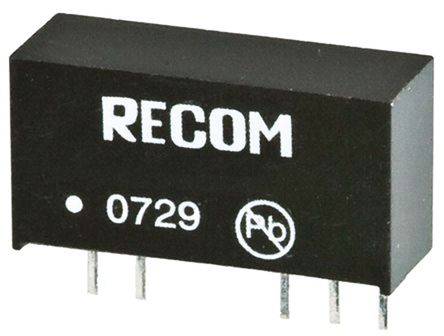Recom - RKZ-0515D - Recom RKZ ϵ 2W ʽֱ-ֱת RKZ-0515D, 15V dc, 66mA, 3kV dcѹ, 82  84%Ч, SIPװ		