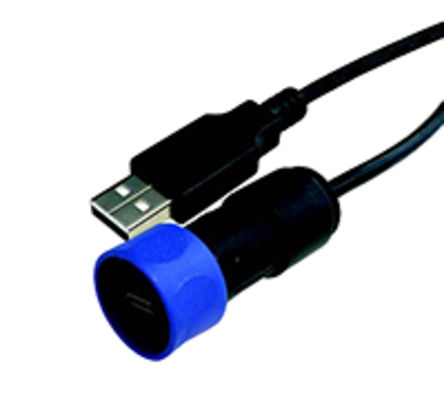 Bulgin - PXP4040/B/2M00 - Bulgin Buccaneerϵ ֱ °װ  micro USB  PXP4040/B/2M00, Micro B, Type A v2.0, 30 V 42 V ֱ, 1A 4000		