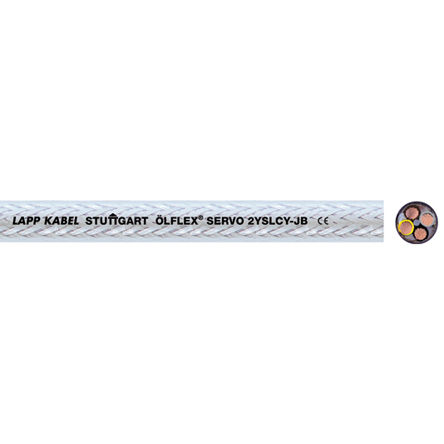Lapp - 0036428 - Lapp Lapp Olflex Servo 2YSLCY-JB ϵ 50m ͸ 4 о  CY Ƶ 0036428, 6 mm2 , ϩ PVC, 17mm⾶, 9 AWG		