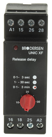 Brodersen Systems - XF-D2.024.3/RS - Brodersen Systems XF-D2 ϵ  ʱ̵ XF-D2.024.3/RS, 0.1  3 , ˫˫, 2, DPDT, 24 V /ֱ		