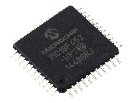 Microchip - PIC18F452-I/PT - Microchip PIC18F ϵ 8 bit PIC MCU PIC18F452-I/PT, 40MHz, 32 kB ROM , 1536 B RAM, TQFP-44		
