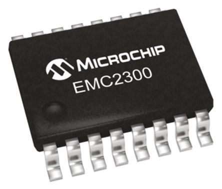 Microchip - EMC2300-AZC - Microchip EMC2300-AZC 10 λ ¶ȴ, 0.25Cȷ, SMBusӿ, 2.97  3.63 VԴ, 0  +70 C¶, 16 SSOPװ		