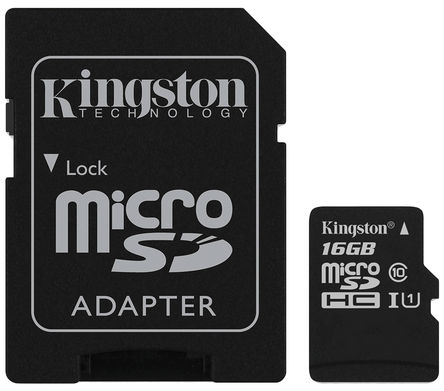 Kingston - SDC10G2/16GB - Kingston 16 GB MicroSDHC		