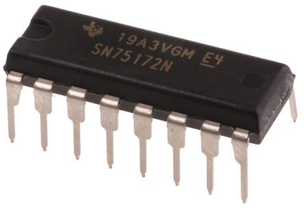 Texas Instruments - SN75172N - SN75172N, 4 (RS-422)4 (RS-485)· EIA/TIA-422-BEIA/TIA-485TU-V.11RS-422RS-485 ·, 4MBd, ź, 5 VԴ, 16 PDIPװ		