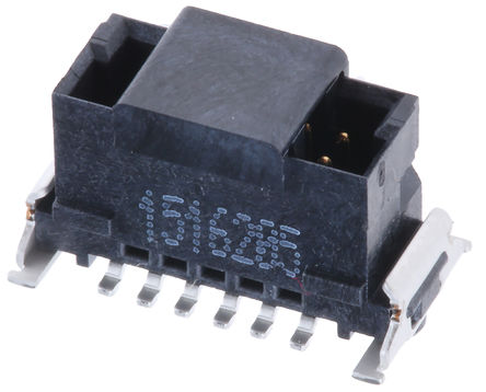 ERNI - 244836 - ERNI SMC 系列 12路 1.27mm节距 (2排) 垂直 PCB 针座 244836, 焊接端接, 1.6A, 表面安装		