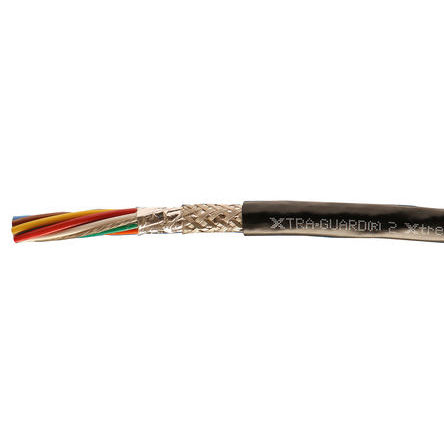 Alpha Wire - 25098 BK005 - Alpha Wire XG2, XTRA-GUARD 2 ϵ 30m 8 о  ۰ PUR  ҵ 25098 BK005, 300 V, 0.23 mm2 , -20  +90 C		