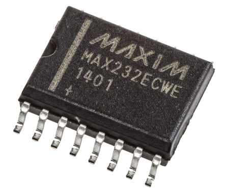 Maxim - MAX232ECWE+ - Maxim MAX232ECWE+ 120kbps ·շ, EIA/TIA-232-E, RS-232, V.28ӿ, 2-TX 2-RX 2-TRX, 5 VԴ, 16 SOIC Wװ		