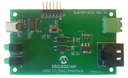 Microchip - DM160215 - Microchip DM160215 USB to DALI Lighting Control ׼		